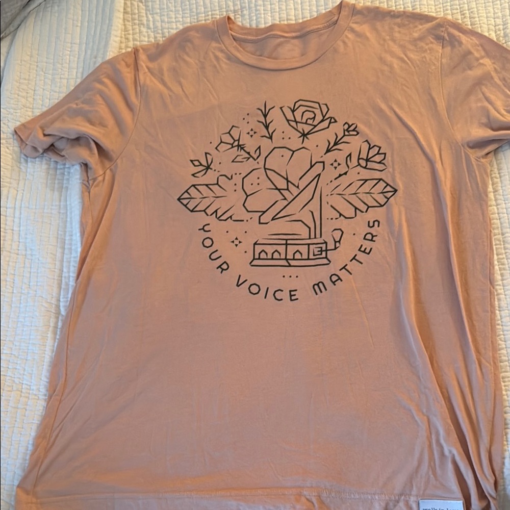 Peach Graphic T-Shirt